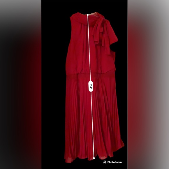 Cherry Red Maggie London Cocktail Dress Size 14 - Picture 4 of 7